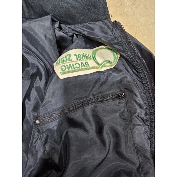 Men's Vintage Quaker State Racing Zip Up Jacket Black Size Medium - Picture 9 of 13